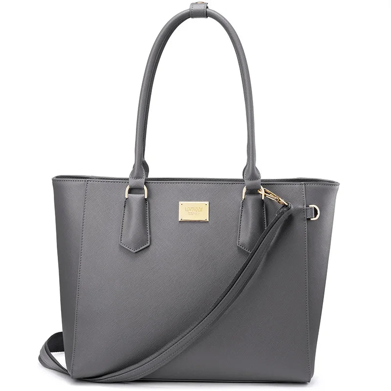 JMT-494730 Large 15.6 Inch Laptop Tote Bag for Women - Stylish Shoulder Handbag