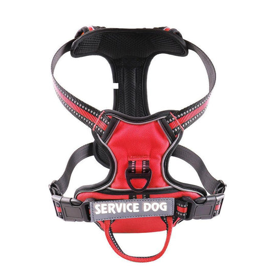 JMT-495242 Personalized Oxford Cloth Nylon Dog Chest Strap - Adjustable Fit in Blue, Black, Green