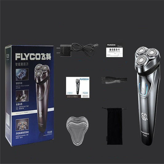JMT-495306 Electric Rotary Shaver with Rechargeable Battery and Body Wash Cleaning Method