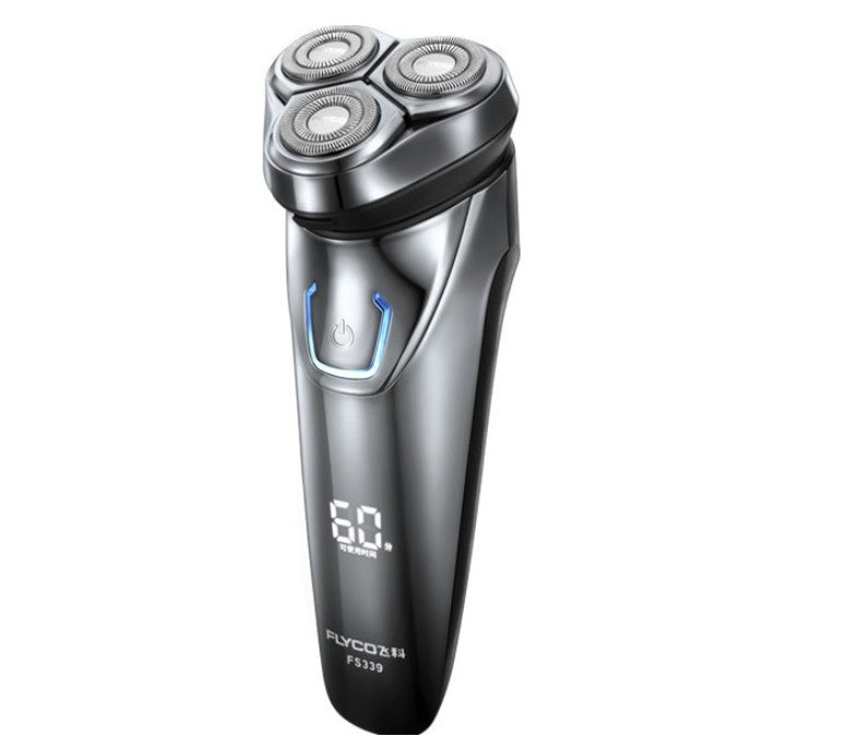 JMT-495306 Electric Rotary Shaver with Rechargeable Battery and Body Wash Cleaning Method
