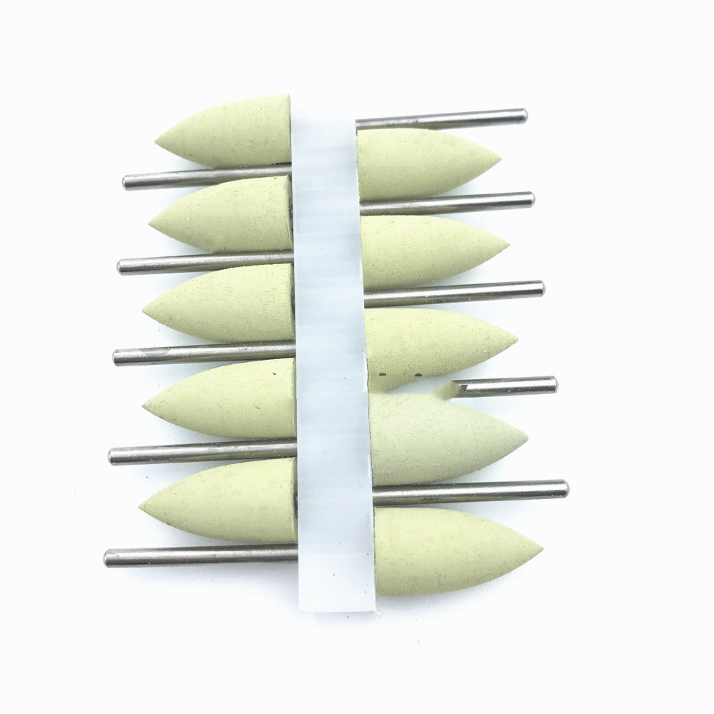 JMT-495370 Silicone Grinding Heads Set with Diamond Powder for Dental Polishing and Grinding - 10 Pieces
