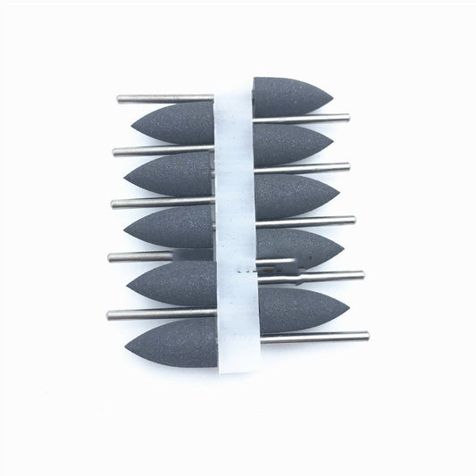 JMT-495370 Silicone Grinding Heads Set with Diamond Powder for Dental Polishing and Grinding - 10 Pieces