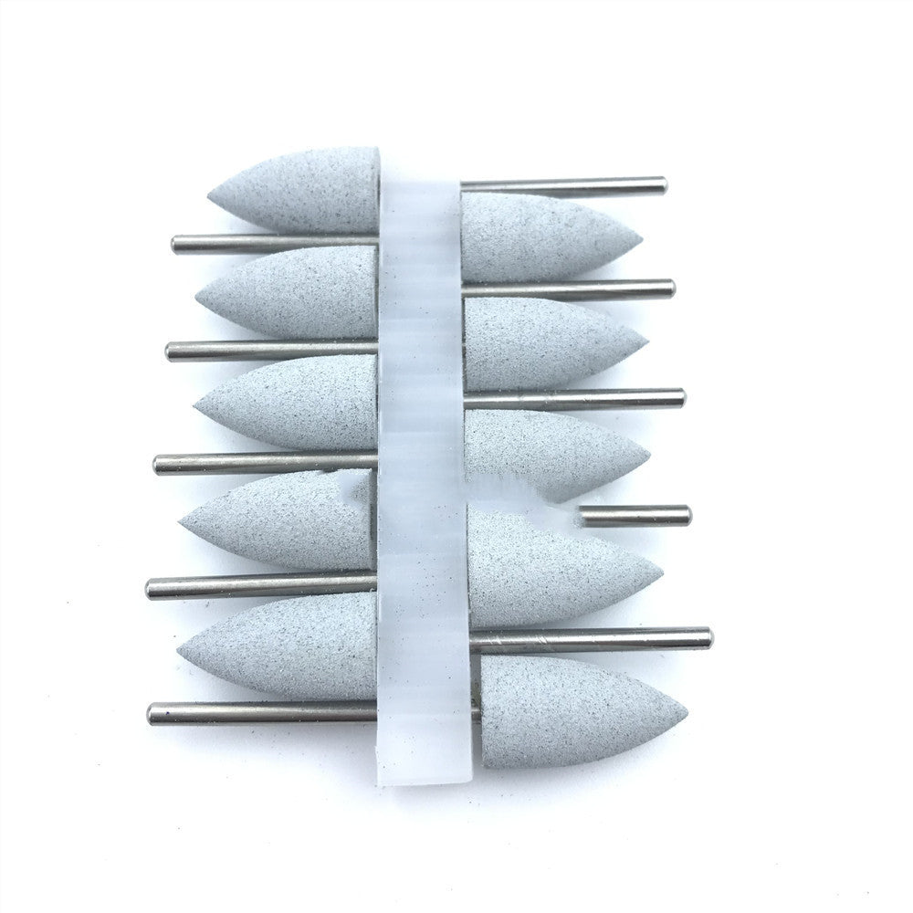 JMT-495370 Silicone Grinding Heads Set with Diamond Powder for Dental Polishing and Grinding - 10 Pieces
