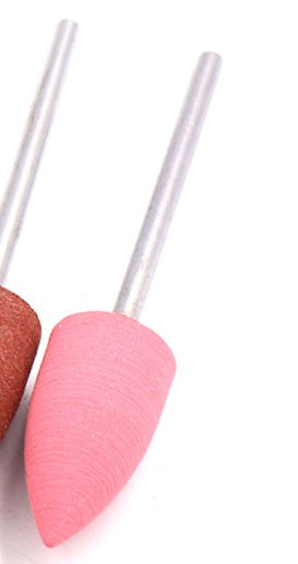 JMT-495370 Silicone Grinding Heads Set with Diamond Powder for Dental Polishing and Grinding - 10 Pieces