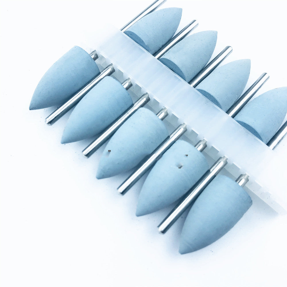 JMT-495370 Silicone Grinding Heads Set with Diamond Powder for Dental Polishing and Grinding - 10 Pieces