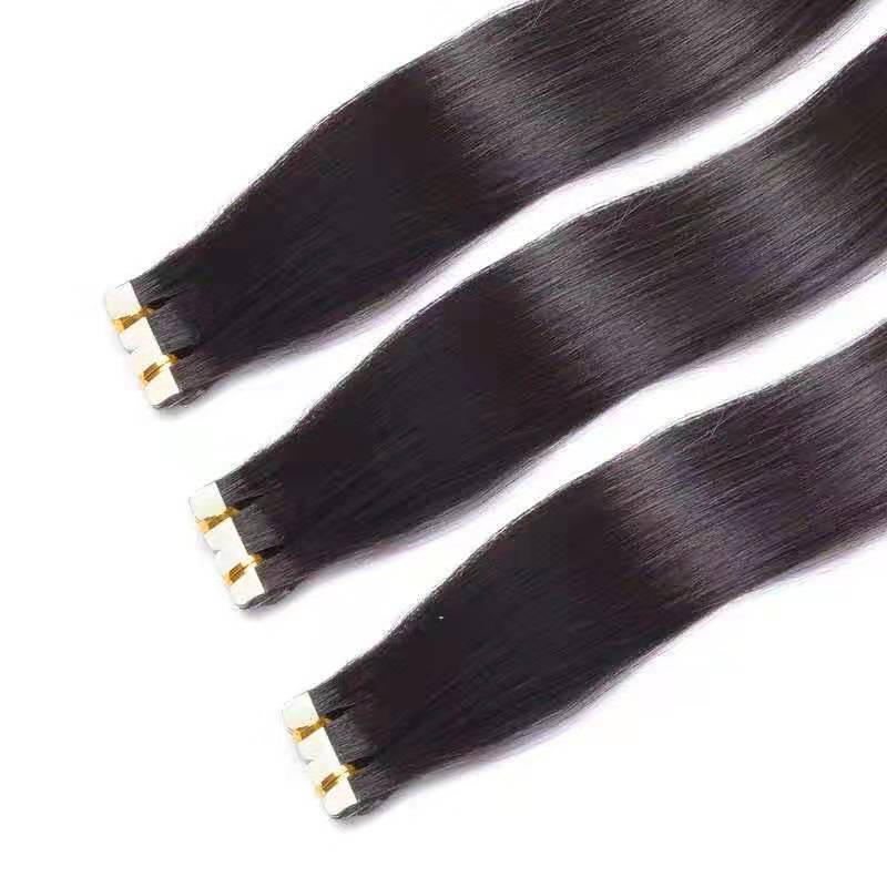 JMT-495754 Natural Black Straight Hair Wig - 30CM Real Human Hair, Iron-Friendly, Natural Scales