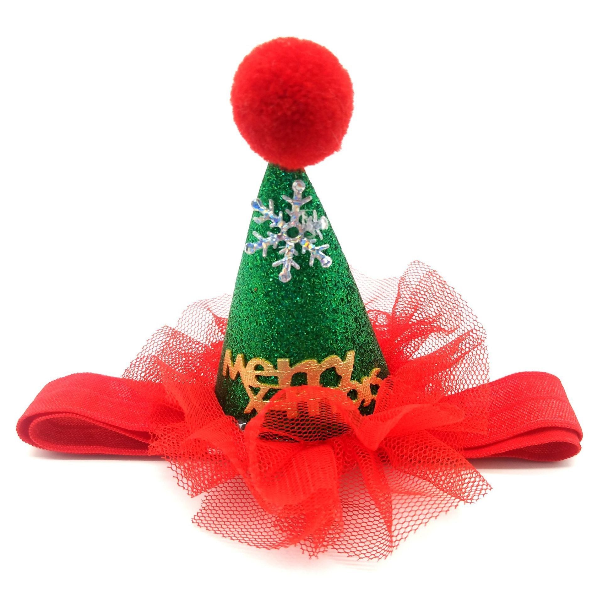 JMT-495882 Christmas Pet Adjustable Hat - Soft PU Material, Stylish Design for Holiday Celebrations and Everyday Wear