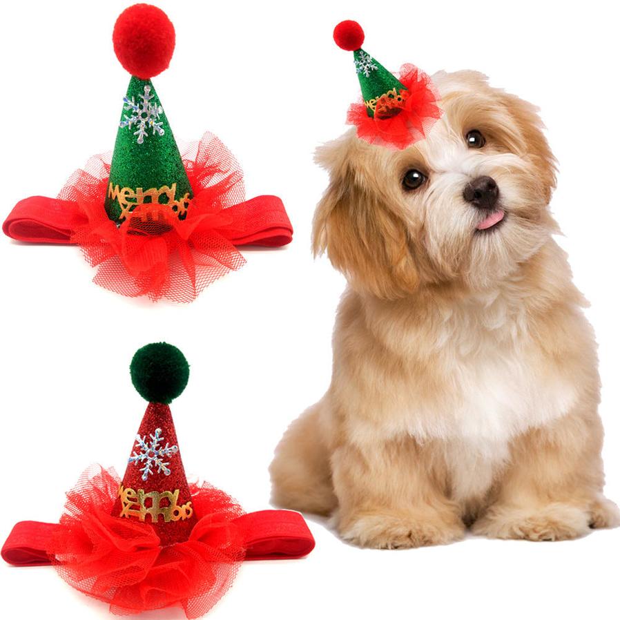 JMT-495882 Christmas Pet Adjustable Hat - Soft PU Material, Stylish Design for Holiday Celebrations and Everyday Wear