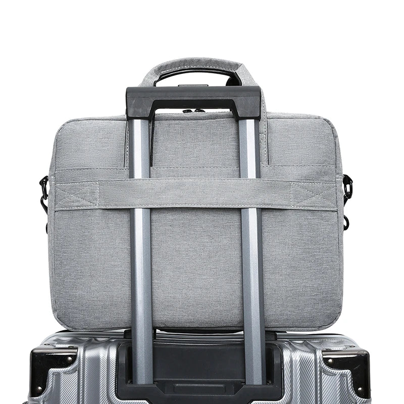 JMT-495882 Lightweight Waterproof Crossbody Briefcase for 15.6 Inch Laptops, Unisex Design
