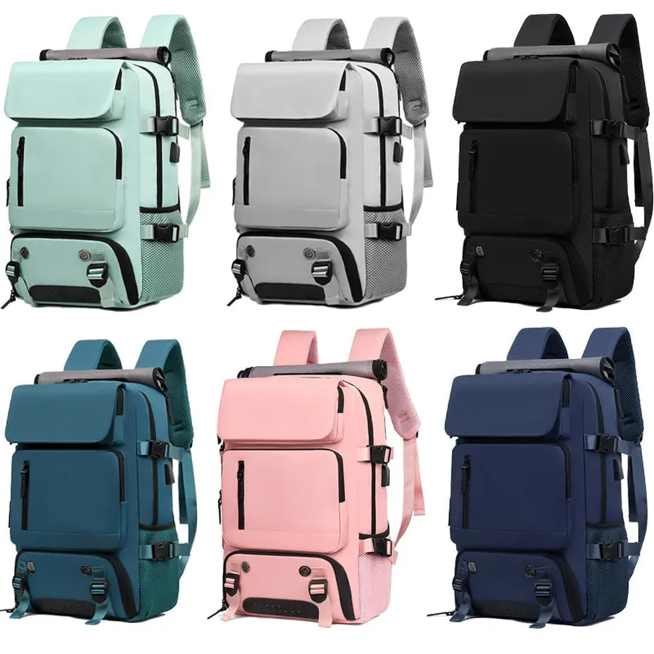 JMT-495882 Stylish Waterproof Multifunctional Nylon Laptop Backpack with Custom Logo Option