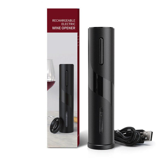 JMT-495882 USB Rechargeable Electric Wine Bottle Opener with Durable Plastic Design