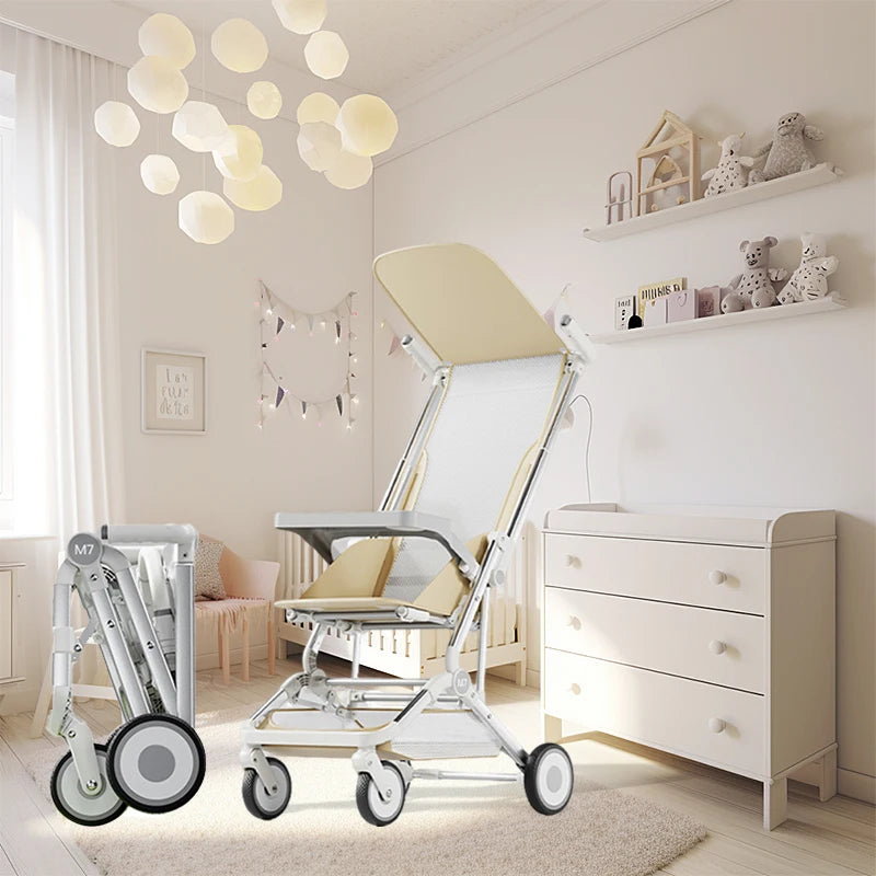 JMT-496074 Lightweight Compact Baby Stroller with Foldable Travel System for Easy Mobility