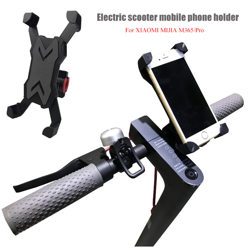 JMT-496074 Universal Rearview Mirror Mobile Phone Stand for Motorcycles and Electric Vehicles - Fits 3.5-7 Inch Phones