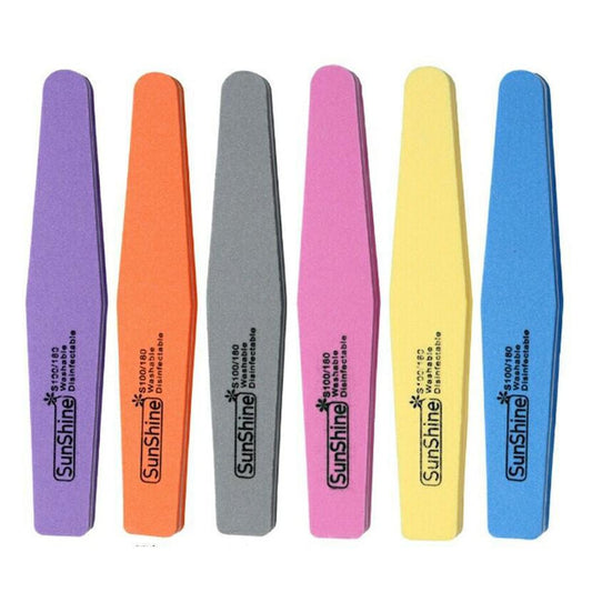 JMT-496522 Double-Sided Sponge Nail Polishing Strips - 60 Color-Coded Sets for All Skin Types