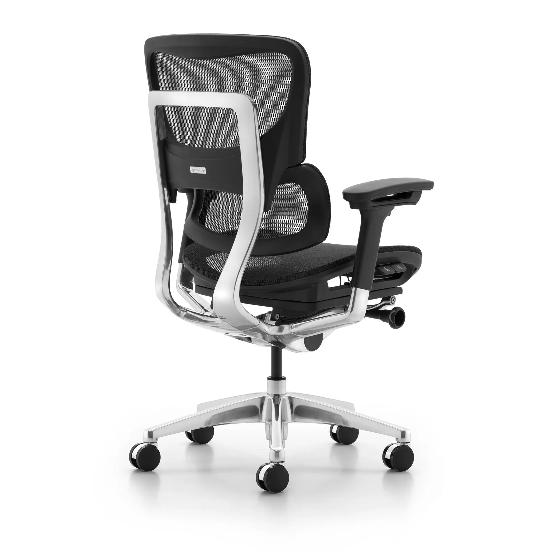 JMT-496650 Ergonomic Adjustable Height Swivel Office Chair with Dynamic Lumbar Support and Leather Cushion