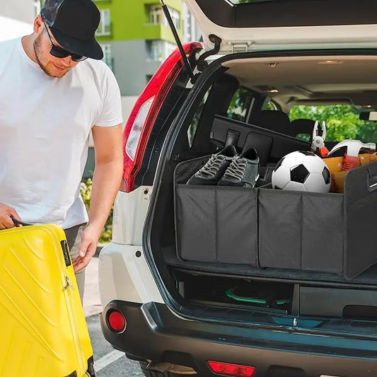 JMT-496842 Collapsible Waterproof Car Trunk Organizer with Reinforced Handles