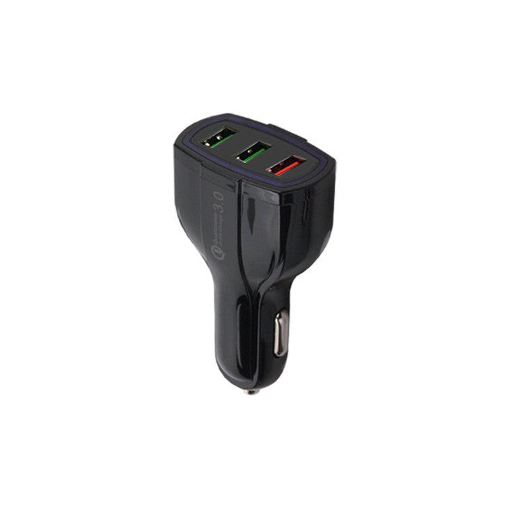 JMT-496906 Universal Car USB Charger, Input 12-32V, 3 USB Ports, 7000mA Output, PC Material