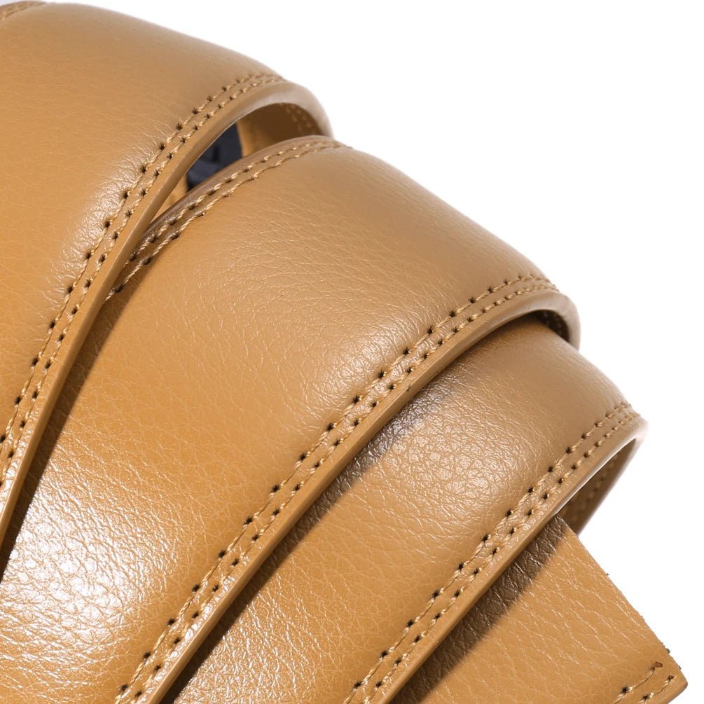 JMT-496970 Boys Leather Belt - 3.5CM Width Strap for Comfortable Fit