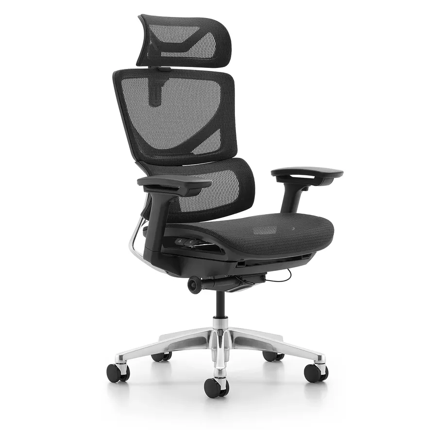 JMT-496970 Ergonomic Black Mesh Office Chair with Swivel Lift and Massage Feature for Comfort During Computer Use