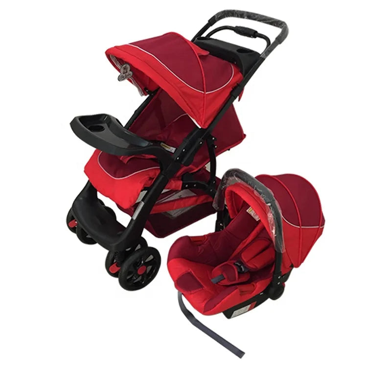 JMT-497546 Newborn Baby Stroller with Adjustable Canopy and Compact Folding Design