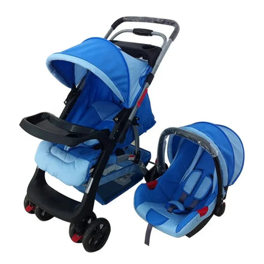 JMT-497546 Newborn Baby Stroller with Adjustable Canopy and Compact Folding Design