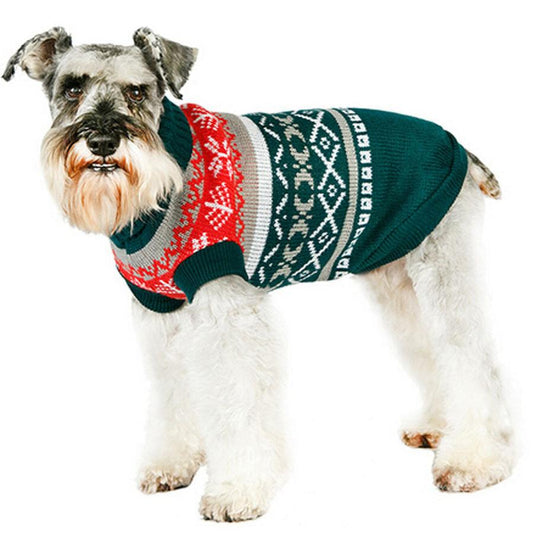 JMT-497994 Leaf Pattern Casual Pet Sweater in Various Colors for Comfort and Style