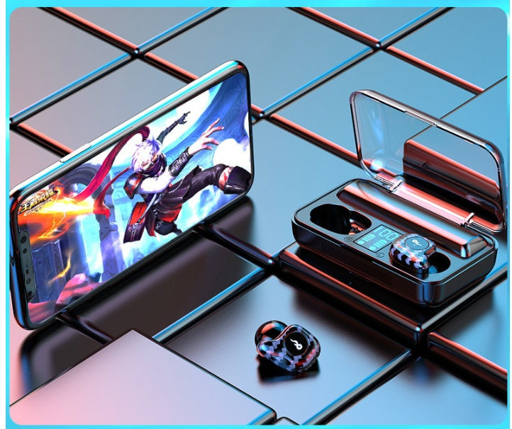 JMT-498506 Waterproof Bluetooth Headset with Battery Display and Voice Control - Stereo Sound, 10m Range, Dual and Single Ear Options