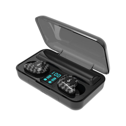 JMT-498506 Waterproof Bluetooth Headset with Battery Display and Voice Control - Stereo Sound, 10m Range, Dual and Single Ear Options