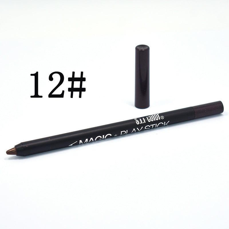 JMT-498634 12 Color Pearl Eyeliner Pencil Set for Versatile Eye Looks
