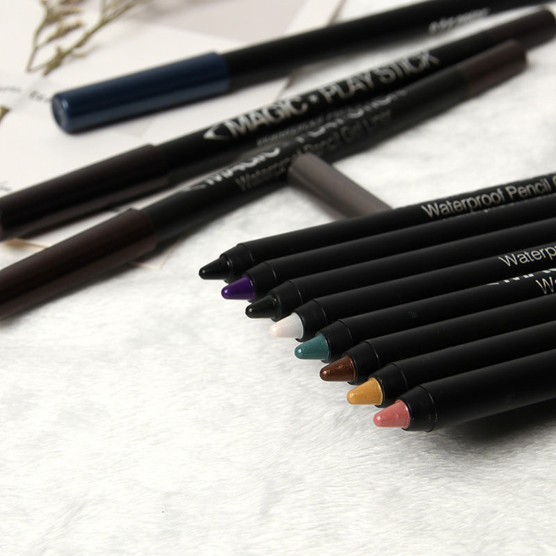 JMT-498634 12 Color Pearl Eyeliner Pencil Set for Versatile Eye Looks