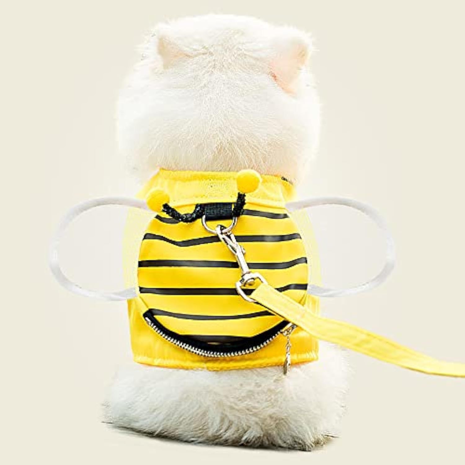 JMT-498698 Bee-themed Pet Suspender Set with Cat Harness and Leash for Stylish Walks