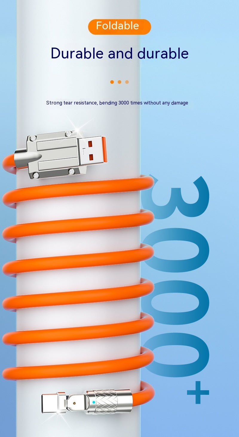JMT-498698 Rotating Elbow Fast Charge USB Cable for Mobile Gaming - 1.5m Length, Multiple Interfaces