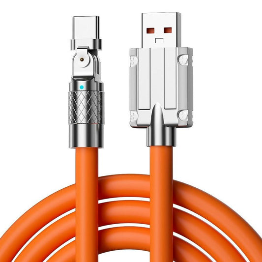 JMT-498698 Rotating Elbow Fast Charge USB Cable for Mobile Gaming - 1.5m Length, Multiple Interfaces