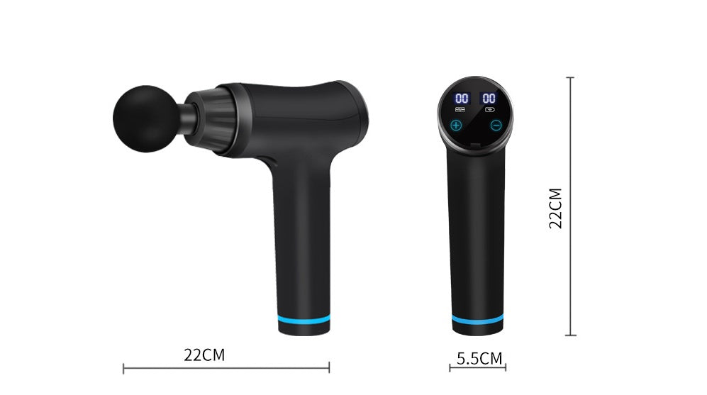 JMT-498762 Fascia Massage Gun with 30 Gear Adjustments and 4 Massage Heads for Physiotherapy