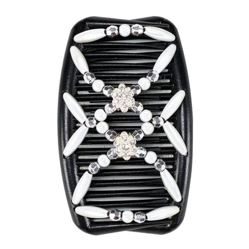 JMT-498890 Elegant Women’s Long Bar Hairpin with Color Crystal Beads