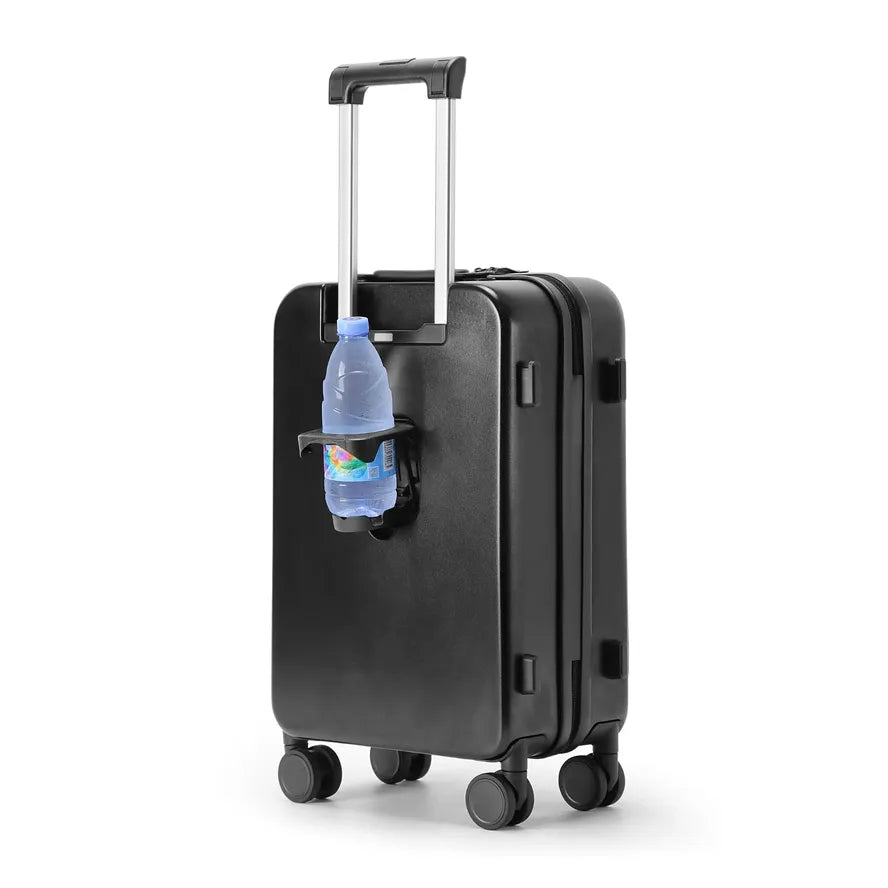 JMT-499082 Multifunctional Spinner Wheels Travel Trolley Bag with USB Charging and Cup Holder