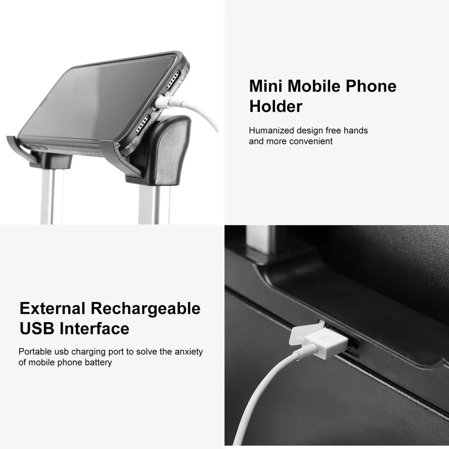 JMT-499082 Multifunctional Spinner Wheels Travel Trolley Bag with USB Charging and Cup Holder