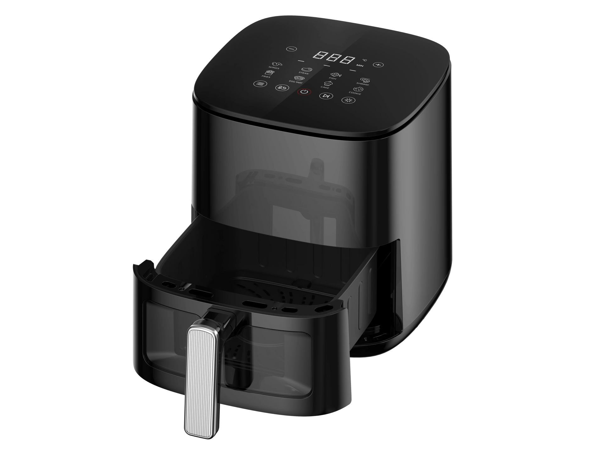 JMT-499274 Adjustable Thermostat Electric Air Fryer with Non-Stick Surface, 80-200℃ Temperature Control