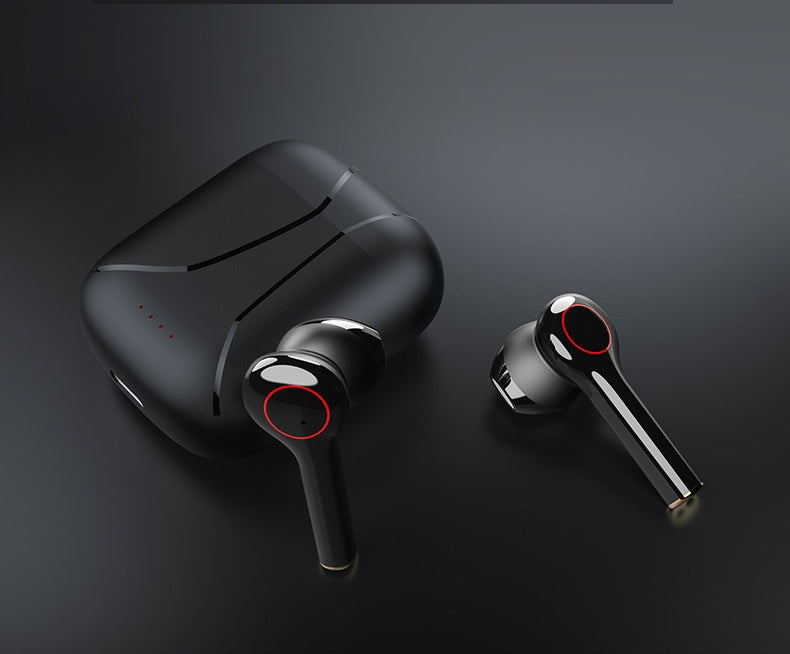 JMT-499338 True Wireless Stereo Sports Headset with Bluetooth 5.0 and 3 Hours Music Playback in Black/White