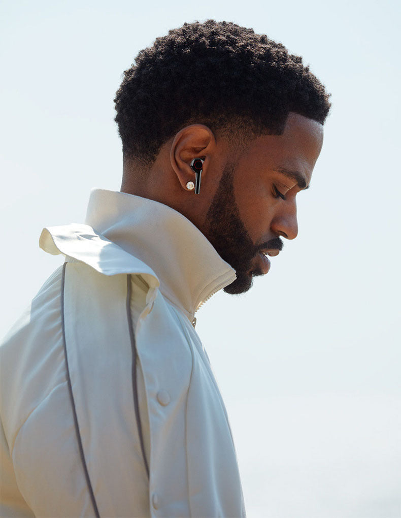 JMT-499338 True Wireless Stereo Sports Headset with Bluetooth 5.0 and 3 Hours Music Playback in Black/White