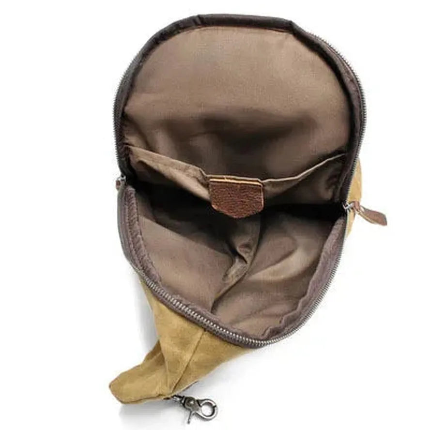 JMT-499402 Casual Vintage Batik Canvas Crossbody Chest Bag with Large Capacity