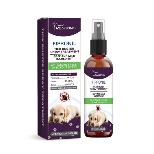 JMT-499594 Pet Bug Spray with Mild Ingredients - 100ml, Formulated with Fipronil, Mint Leaf, Honeysuckle, and Pepper Extracts