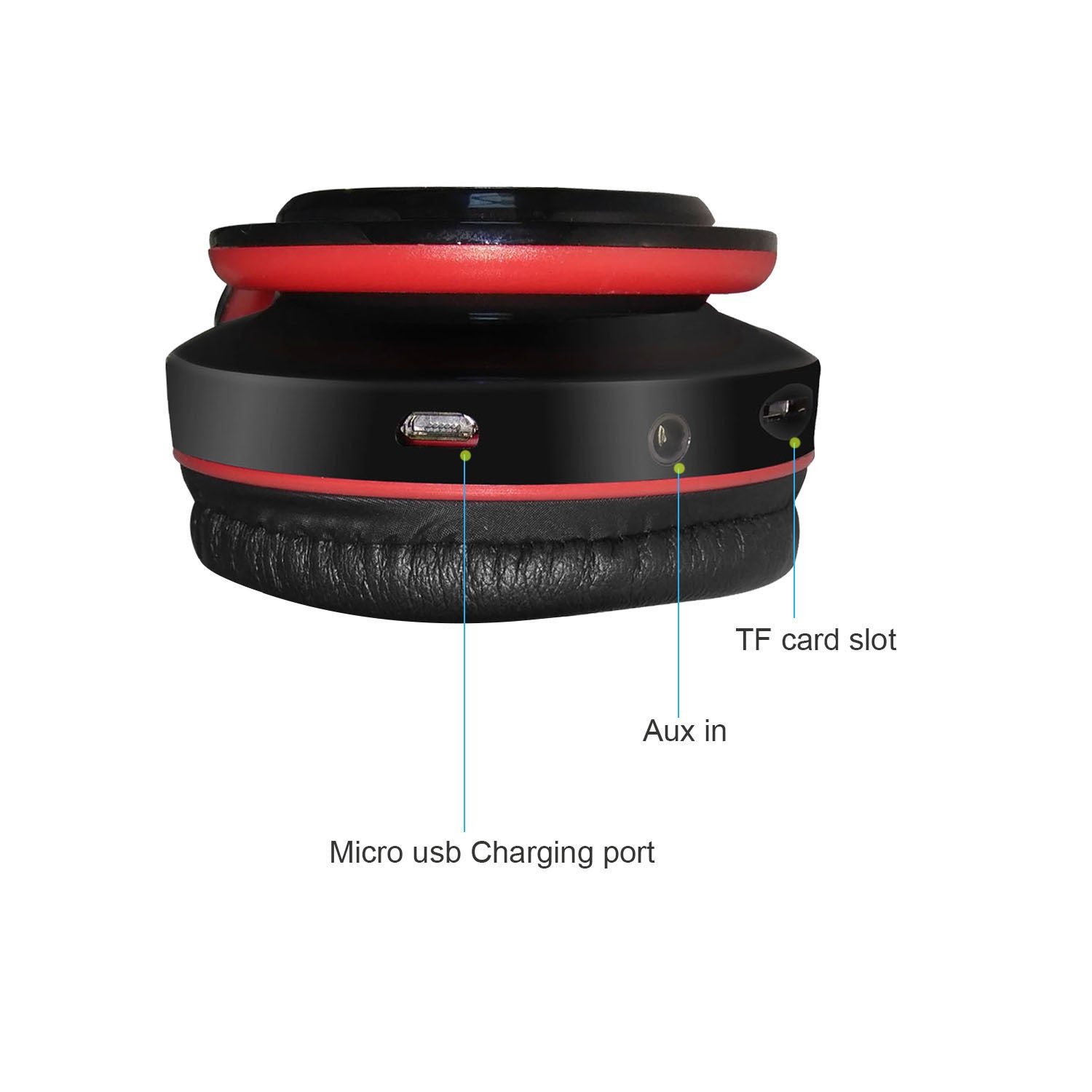 JMT-500170 Bluetooth Wireless Headset with 10m Range, 400mAh Battery, 8-10 Hours Playtime - Compatible with iPhone, Android, Laptops