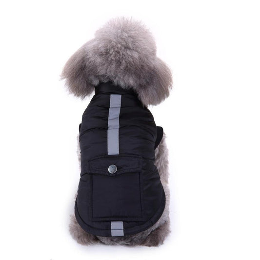 JMT-500298 Reflective Cotton Dog Winter Coat - Casual Pet Clothing in Various Colors and Sizes