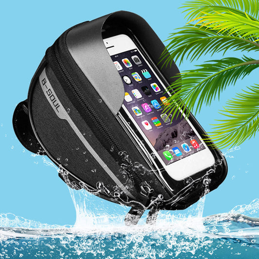 JMT-500682 Bicycle Cell Phone Holder with Waterproof Zipper and Anti-Reflection Design