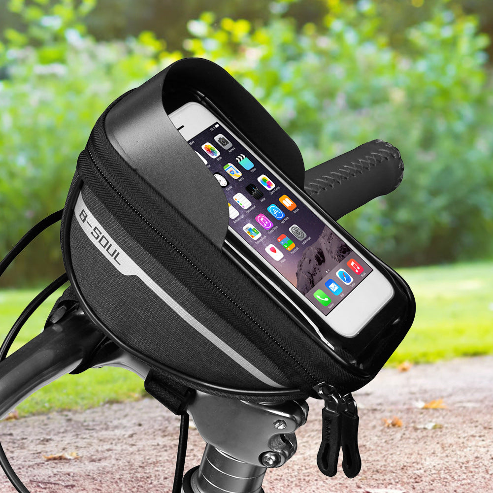 JMT-500682 Bicycle Cell Phone Holder with Waterproof Zipper and Anti-Reflection Design