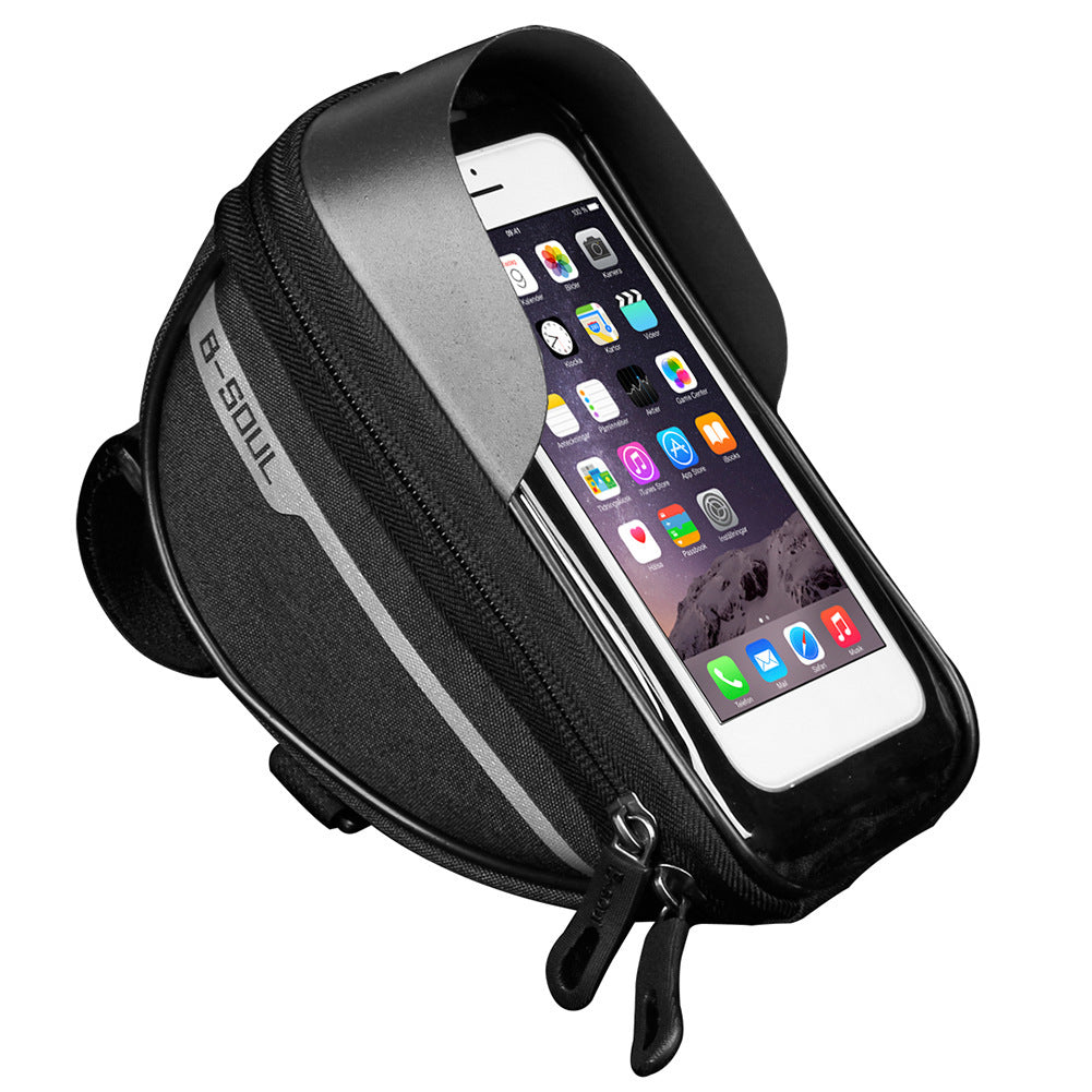 JMT-500682 Bicycle Cell Phone Holder with Waterproof Zipper and Anti-Reflection Design