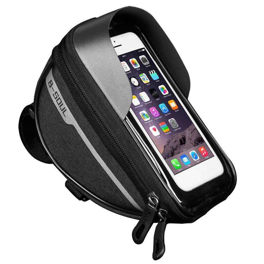 JMT-500682 Bicycle Cell Phone Holder with Waterproof Zipper and Anti-Reflection Design