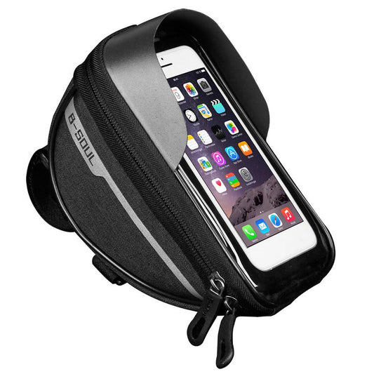 JMT-500682 Bicycle Cell Phone Holder with Waterproof Zipper and Anti-Reflection Design