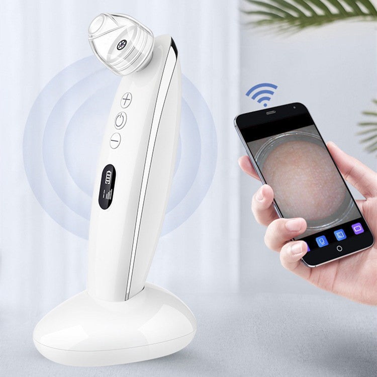 JMT-501066 Electric Blackhead Suction Device with 4 Suction Heads for Pore Cleansing and Acne Removal